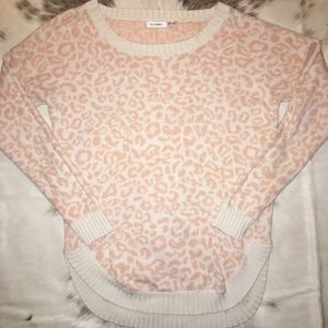 Blu Pepper brand pink cheetah boutique sweater